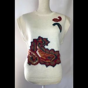 Vintage Russ Women's Knit Vest Sleeveless Sweater